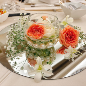 テーブル花|770738さんのWedding of Legend GLASTONIA - グラストニア -の写真(2545556)