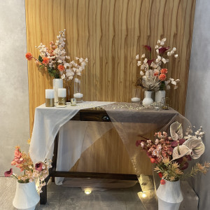 入り口をデコレーションできます|770748さんのATOLL TERRASSE 鴨川（アトールテラスカモガワ）●BRASSグループの写真(2596614)