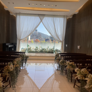 光溢れるチャペル|770748さんのATOLL TERRASSE 鴨川（アトールテラスカモガワ）●BRASSグループの写真(2596605)