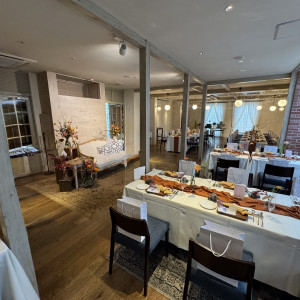 新郎新婦席を見た図|770804さんのthe Terraceの写真(2536197)