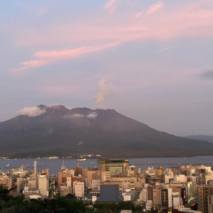 ガーデンからの桜島|770837さんのSHIROYAMA HOTEL kagoshima(城山ホテル鹿児島)の写真(2559687)