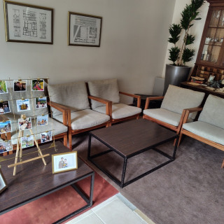 披露宴会場の中の待合スペース