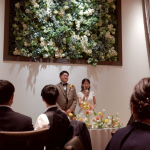 緑のある披露宴会場|770861さんのTHE SEASONS LANDMARK KOBE KITANO　ザシーズンズランドマーク神戸北野の写真(2537006)