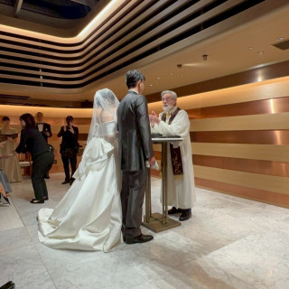 生演奏の素敵なチャペルでした