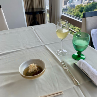 米茄子の鴫炊き。椿山荘名物で、繊細な出汁の味が最高でした。