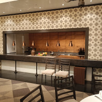 披露宴会場の中にあるライブキッチン