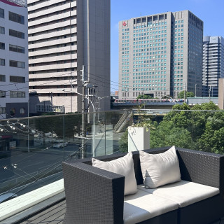 披露宴会場NYのテラスからの景色