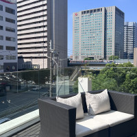 披露宴会場NYのテラスからの景色