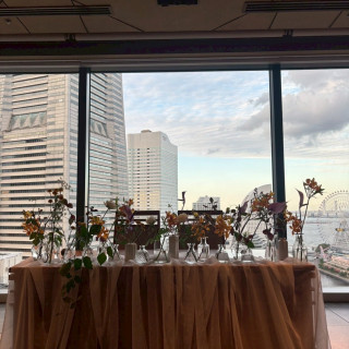 新郎新婦のテーブル