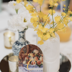 テーブルナンバーなどペーパー小物は持ち込み料がかからないです|771011さんのオリエンタルホテル 神戸・旧居留地の写真(2554931)