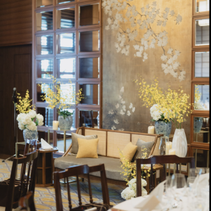 高砂席は金屏風の前か、窓側かを選べます。|771011さんのオリエンタルホテル 神戸・旧居留地の写真(2554927)