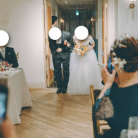 披露宴会場入場