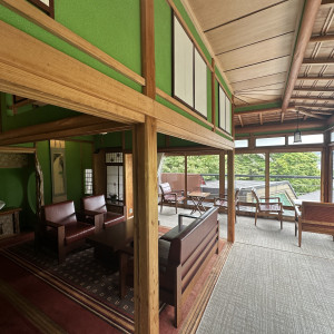 ゲストの控室(待合室)です。ベランダに出ることもできました。|771130さんの辻家庭園 ~前田家家老旧横山家迎賓館~(金沢市指定文化財)の写真(2538123)