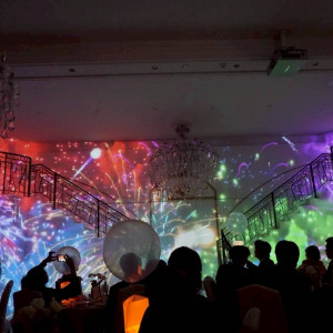 花火のマッピングです|771147さんのセント・ラファエロチャペル御堂筋の写真(2538419)