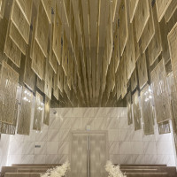 真っ白い会場です。