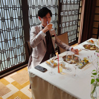 披露宴会場にて