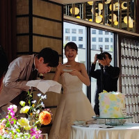 披露宴会場にて