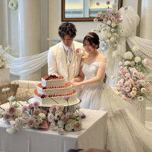 ケーキ|771257さんのアーヴェリール迎賓館（岡山）/テイクアンドギヴ・ニーズウェディングの写真(2538730)