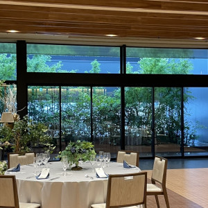 披露宴会場からガーデンが見えて開放感があり良かったです。|771274さんのザ・フォレストテラス熊本の写真(2538807)