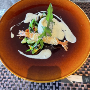 前菜のエビがとてもサクサクで美味しいかったです。|771274さんのザ・フォレストテラス熊本の写真(2538813)