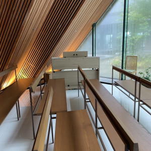 チャペルの椅子の感じも本格的で良かったです。|771274さんのザ・フォレストテラス熊本の写真(2538823)