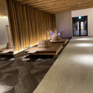 式場前のロビーの雰囲気もモダンでとても良かったです。|771274さんのザ・フォレストテラス熊本の写真(2538794)