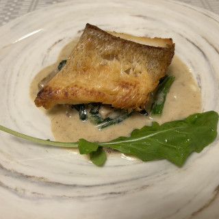 甲殻類アレルギー対応で変更後の魚料理！
