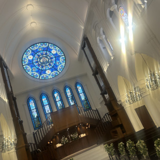 ステンドガラスが素敵です