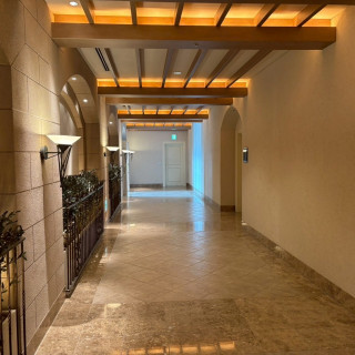 挙式会場までの道