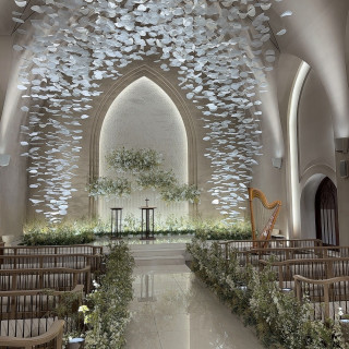 お花の香りが漂うチャペル♡実物はもっと可愛くて素敵です♡