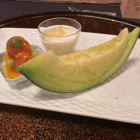 デザートがメロンでした！