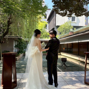 挙式会場の石畳です。|771418さんの名古屋 河文の写真(2539200)