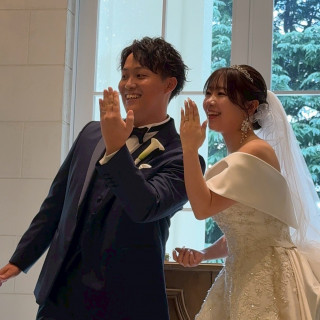結婚しました。指輪交換