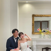 ケーキ入刀
笑顔瞬間です。