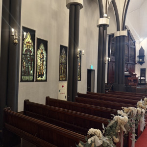 チャペル内です。|771480さんのST.MARGARET WEDDING（セント・マーガレット ウエディング）の写真(2539438)