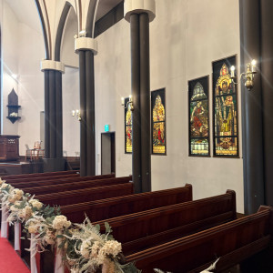 チャペル内です。|771480さんのST.MARGARET WEDDING（セント・マーガレット ウエディング）の写真(2539439)