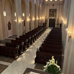 チャペル内装|771484さんのアンジェリカ ノートルダム/FIVESTAR WEDDINGの写真(2554787)