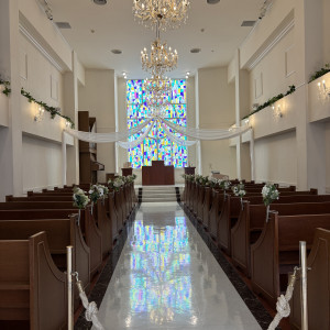 ステンドグラスが印象的でした。|771486さんのアールベルアンジェ名古屋の写真(2539592)