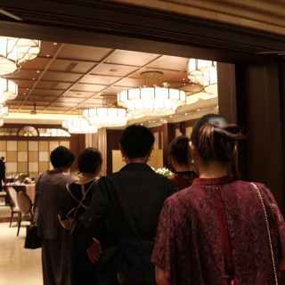 披露宴会場入り口