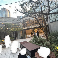 入り口側からの景色です。暗くなっても素敵だなと感じました