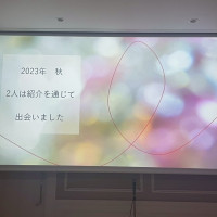 プロジェクターによる演出。使用料かかります。