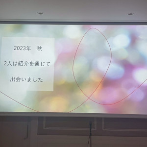 プロジェクターによる演出。使用料かかります。|771618さんのラグナヴェール スカイテラスの写真(2540255)