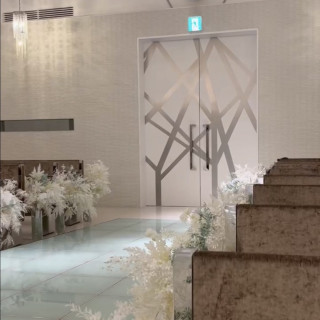 新婦入場前ライトアップ前