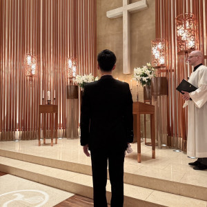 新郎入場|771646さんの覚王山ル・アンジェ教会の写真(2540100)