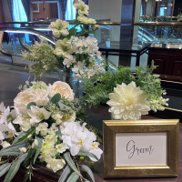 受付の装花です