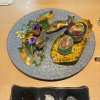 前菜メインすべて乗ったプレート、おいしかったです。