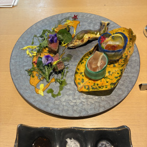 前菜メインすべて乗ったプレート、おいしかったです。|771702さんのMIRAIE Wedding(ミライエウエディング)の写真(2540346)