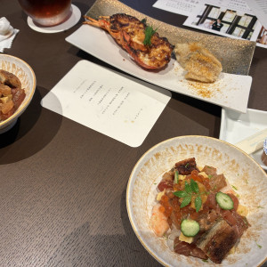 ちらし寿司とメイン料理|771802さんのTHE KAWABUN NAGOYA(ザ・カワブン・ナゴヤ)の写真(2544756)