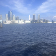 披露宴会場2階から外の景色出航前