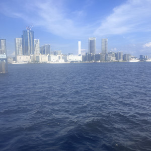 披露宴会場2階から外の景色出航前|771843さんのシンフォニークルーズウエディングの写真(2542398)